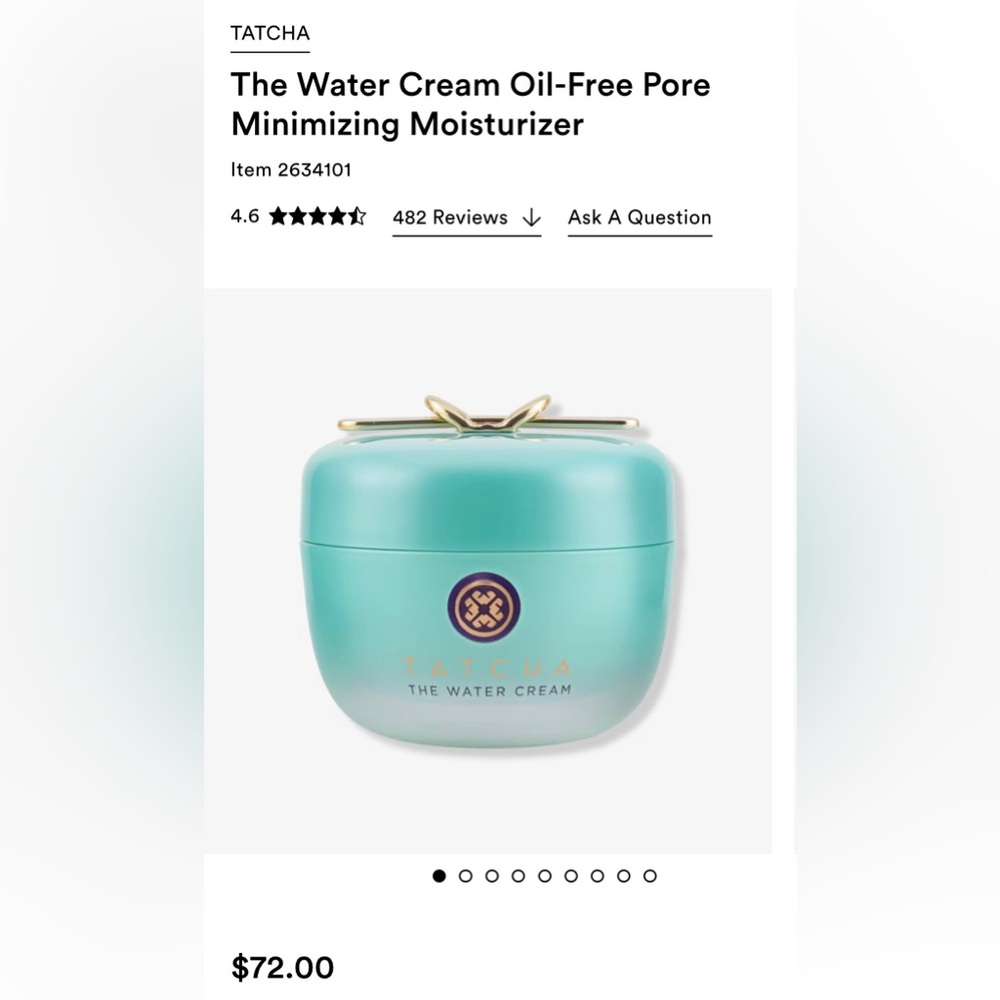 Tatcha water cream